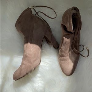 unisa brown ankle heels